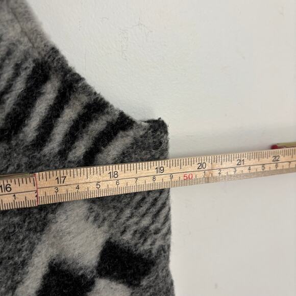 Willi Smith Wool Blend Vest Draped Front Waist Length Pockets Cozy Chic - Picture 9 of 10